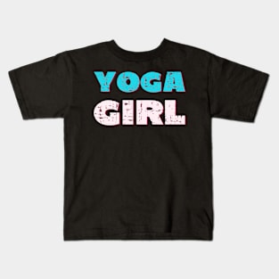 Yoga girl Kids T-Shirt